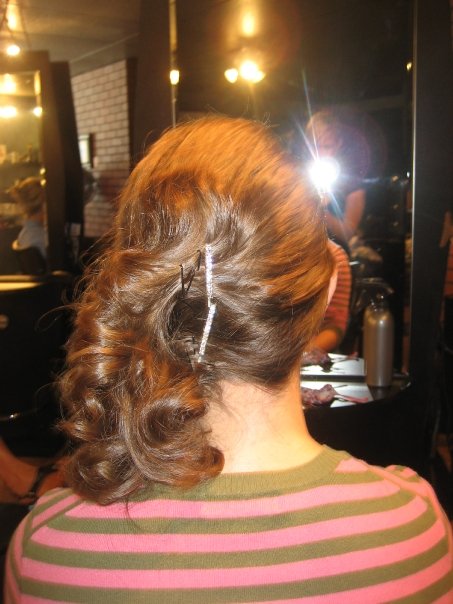 side swept hair prom graduation weddings
