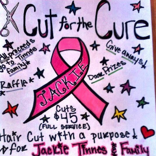 Hair cut fundraiser for Jackie Tinnes