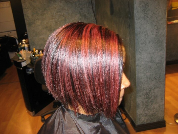 red highlights