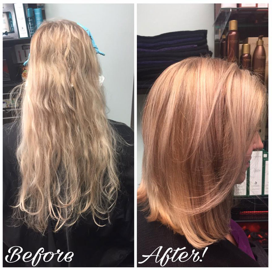 WOW what a before and after cut and color
